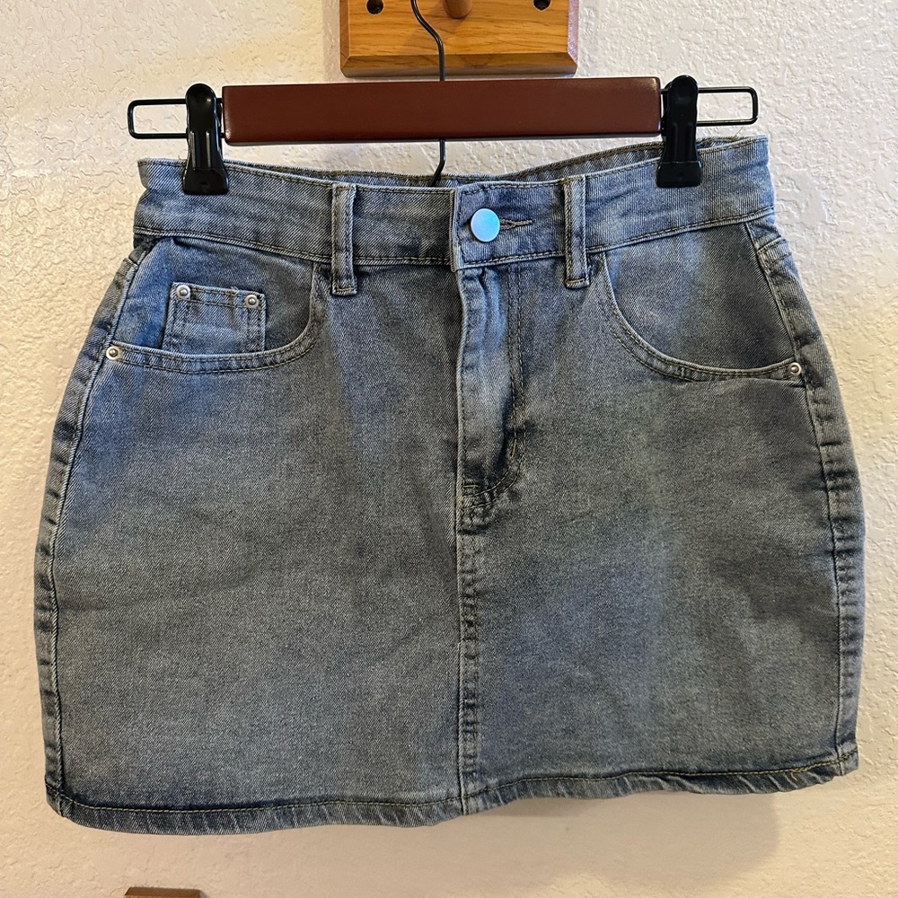 NWOT Denim Mini Skirt